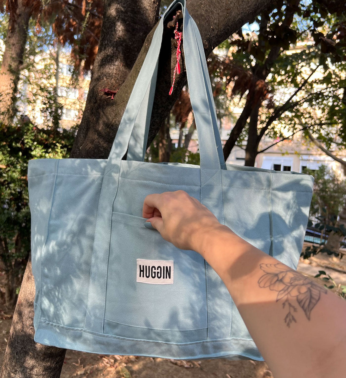 Açık Mavi Tote Bag